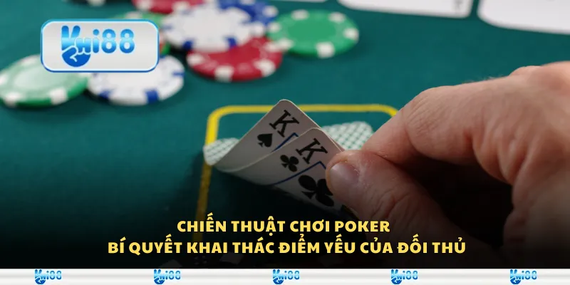 Chiến thuật chơi Poker – Bí quyết khai thác điểm yếu của đối thủ